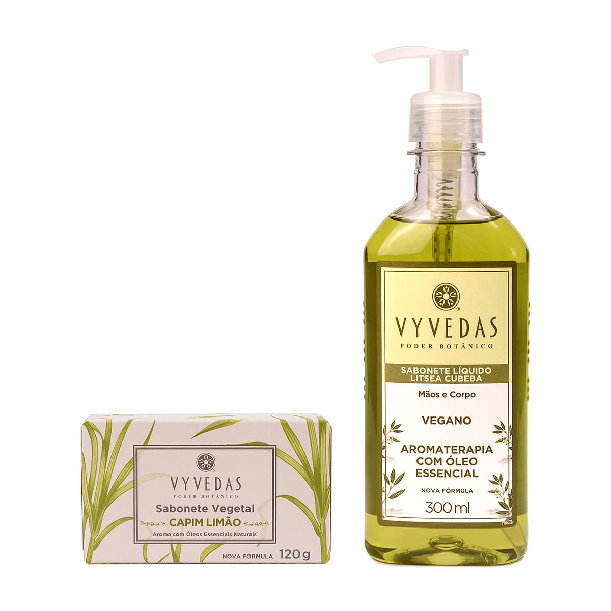 Kit Sabonetes Vyvedas Litsea Cubeba+Capim Limão